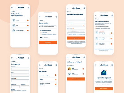 Registration flow clean design flow focus mobile process registration simple steps ui web website white