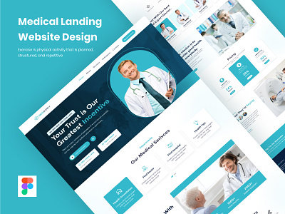 Medical Healthcare Website Landing Page clinic dental clinic doctor graphic design health care homepage hospital landing page medical medical care medical landing page medical website medicine medicine care ui design uiux web web deisgn webapp website design