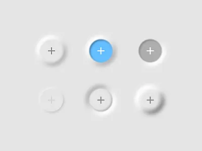 Neumorphism button design icon ios minimal neumorphism simplified ui ux