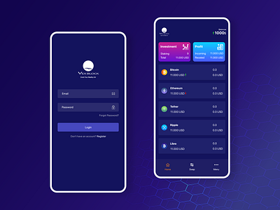 Wallet crypto crypto exchange cryptocurrency design mobile app design ui design xd design