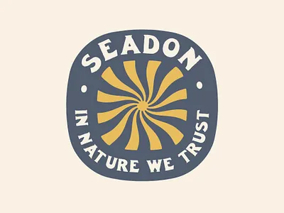 seadon logo Magic adventure badge branding capming exploration logo maigic nature outdoors patch retro surf travel typographic logo typography