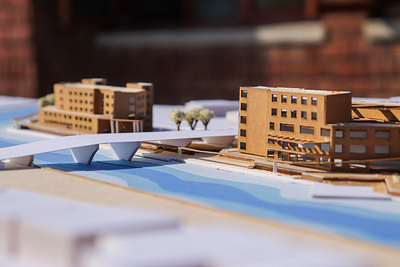 Waterfront development_ Handmade model architecture design models waterfront