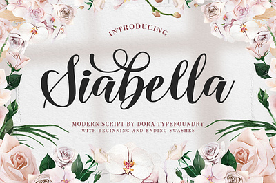 Siabella Script branding calligraphy crafted cursive design elegant handmade headline letter lovely luxury modern pretty quotes script signage stylish typeface