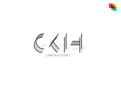 CKIH Production Logo build coreldraw design design art designs logo logo design logodesign logogram logos logotype monochromatic monochrome shadows two tone typography