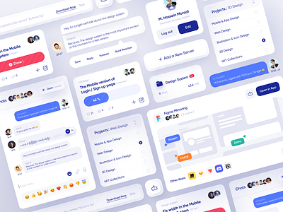 Project Management Components 🌟 3d chat component components dashboard dashboard design light dashboard management dashboard messenger mobile product design project project management task task management ui ux voice web web design