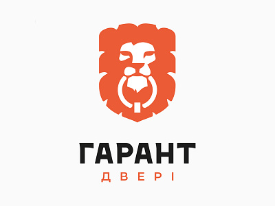 Двери Гарант branding icon identity illustration lettering logo typography vector