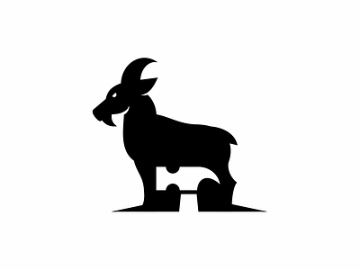 hammer + goat / logo concept goat hammer logo