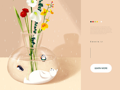 Grain Rain - tail illustration paintings