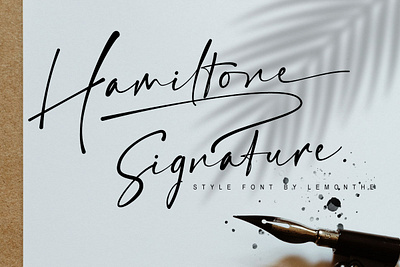 Hamiltone | Signature font branding design font signature font typogaphy