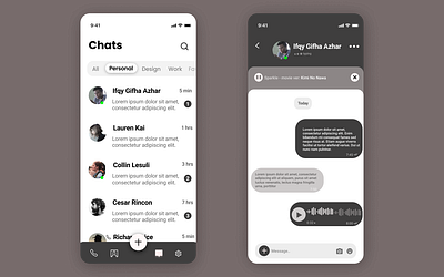 simple ui app chat app ui ui ux uidesign