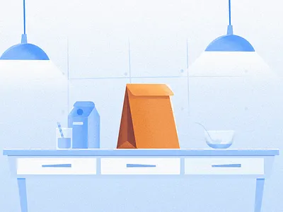 Paper bag day - 12 July design flat illustration illustration kitchen noise paperbag photoshop vector