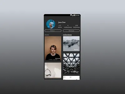 Daily UI #6: User Profile android app app dailyui dailyui006 dark theme design ui user profile ux
