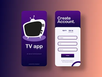 TV streaming app adobe illustrator adobe photoshop adobexd app design ecommerce app illustration typography ui ux web web design
