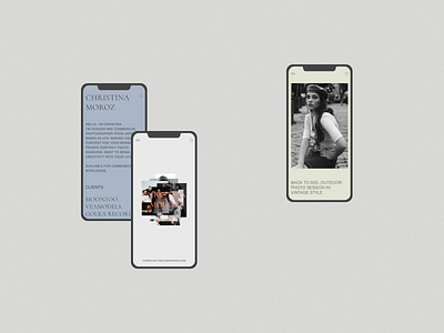Christina Moroz Website-Portfolio UI application branding colors design figma interaction interface ios light logo minimalism mobile portfolio typography ui ui design ux ux design vector website