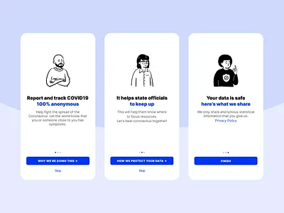Coronavirus Tracking Onboarding app corona coronavirus covid covid19 illustration onboarding