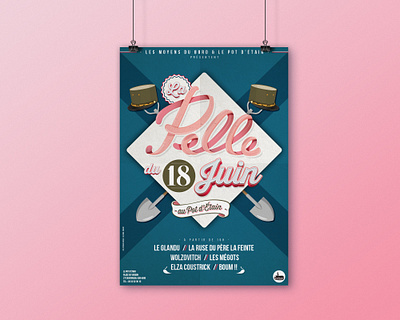 Affiche Fête de la Musique illustration typography