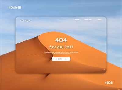 #DailyUI #008 404 Page 404 404 page daily 100 challenge dailyui design error 404 travel ui userexperience userinterface ux