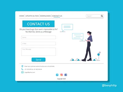 Contact Us contact us dailyui design ui ui design ux