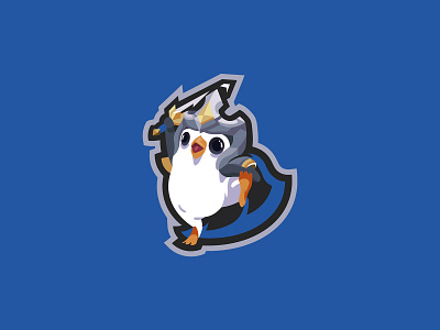 featherknight illustration cute featherknight illustration league of legends little legend penguin sword tft