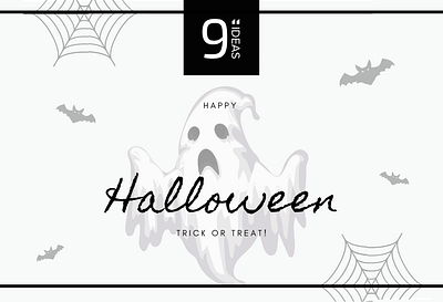 9INCHIDEAS - Happy Halloween 9inchideas boogieman dribbble dribbble best shot dribbbleweeklywarmup ghost halloween halloween bash halloween design halloween party halloween post halloween poster happy halloween minimalism minimalistic spooky trick tricks witch witchcraft