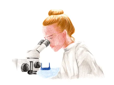 American Hospital of Paris - 04 2d characters chemistry doctor genuine graphic hopital illustration laboratory patient pencil pencil art radiography sick ui web