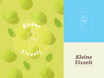 Kleine Eiszeit Branding branding concept design graphic design ice cream logo ice cream shop illustrator logo logo design