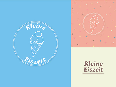 Kleine Eiszeit Branding branding concept design graphic design ice cream logo ice cream shop illustrator logo logo design