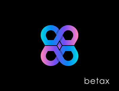 BetaX Logo Design b logo beta bitcoin blockchain branding coin crypto fintech logo moeny tech technology x logo