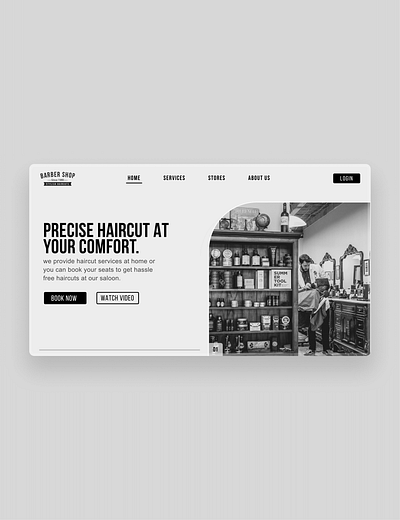 Online saloon concept design ui ux webdesign website design webui