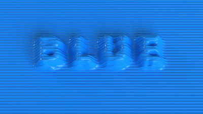 BLUE 3d art art design india typography ui ux web