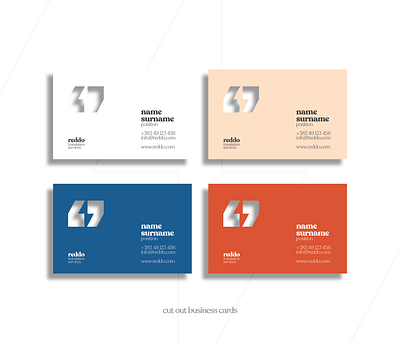 Reddo Business Cards branding identity stationery