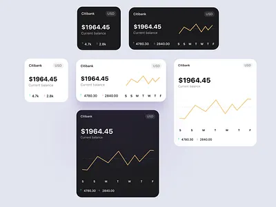 Multipurpose Fintech Current Balance Widget fintech fintech component fintech ui fintech widget ui ui widget ux widget