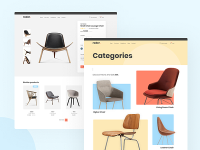 Website For Chair Company brand design branding design designer ux web webdesign