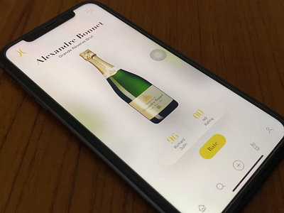 Champagne Rating App adobexd app application applicationdesign champagne clean ui digitaldesign figma interaction iphone mobile mobiledesign prototype rate sketchapp ui ux visualdesign visualdesigner weather