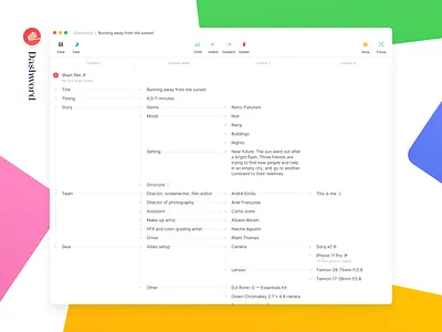 Dashword app app design design interface mindmap minimal ui ux