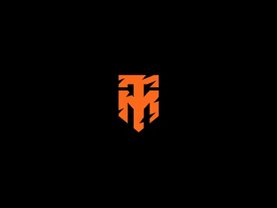 TM Logotype animal black brand brand identity branding design illustrator logo logo design logotype m music orange t tiger typography vector