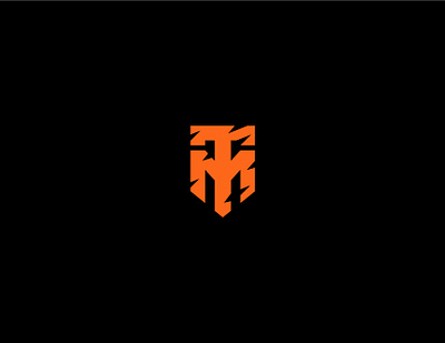 TM Logotype animal black brand brand identity branding design illustrator logo logo design logotype m music orange t tiger typography vector