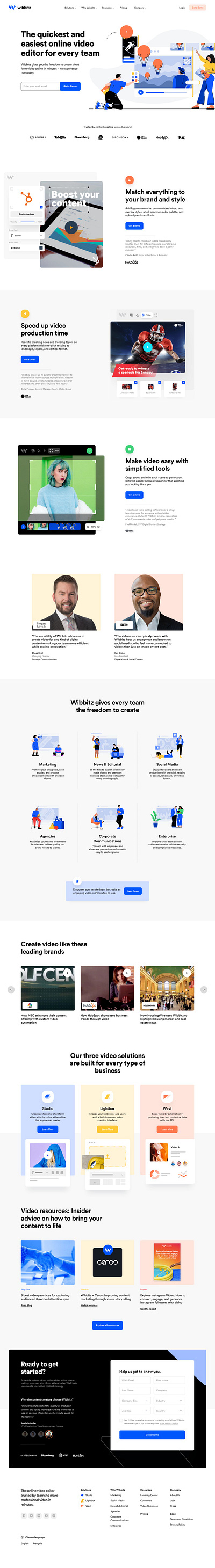 Wibbitz - design illustration ui ux ux ui design uxui web