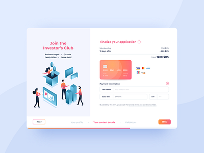 Application Form - Payment application card form form field gradient illustration interface payment payment form sketch ui ui design ux webdesign website