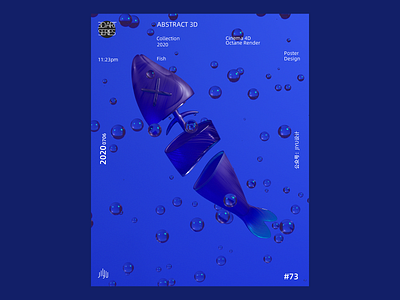 Fish 3d 3d art c4d cinema 4d illustration octane visual design web