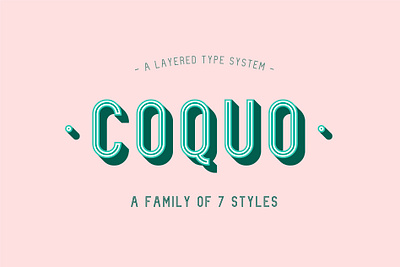 Coquo - Typeface design font font design fonts new signage storefront typeface typographic typography vintage