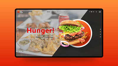 Fast Food Web Ui Design branding fast food fastfood fastfooddesing graphic design ui design uiuxdesign webdesign