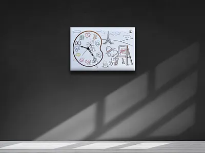 Time for a Painting adobe artist artists artwork artworks autocad clock design eiffeltower france illustrator paint painter paris photoshop snoopy time vcarve wall clock woodstock