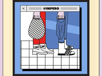 Queuing’s no longer necessary, just walk straight in. agency artwork bag coronavirus covid covid 19 design grocery grocery store illustration lockdown motion queue shop shopping