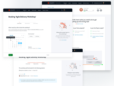 OutSystems Success Portal calendar wizard