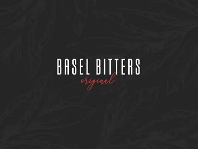 Basel Bitters Original brand branding design drinks identity minimal simple