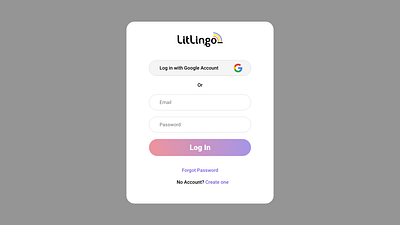 Simple login panel