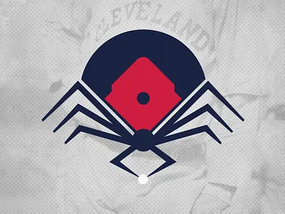 Cleveland Spiders Secondary Logo baseball branding cleveland cleveland indians design illustration logo sports