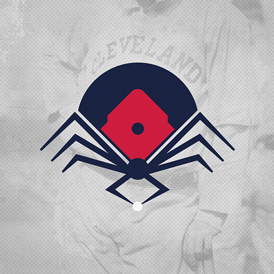 Cleveland Spiders Secondary Logo baseball branding cleveland cleveland indians design illustration logo sports