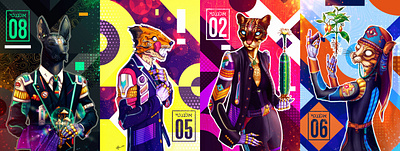 Elegant #08 & #05 awaken character design conceptart elegant illustraion psychedelic space spiritual storytelling